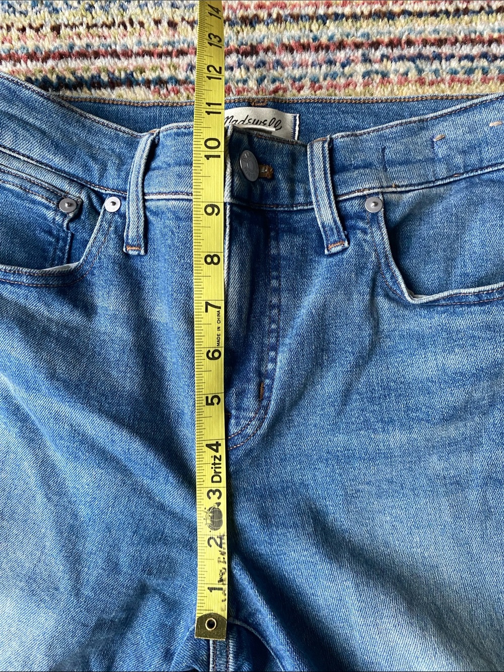 Madewell Mid Rise Kick Out Crop Jeans Medium Wash Size 28 - Picture 7 of 9